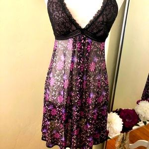 ON GOSSAMER beautiful sexy chemise GUC Sz M